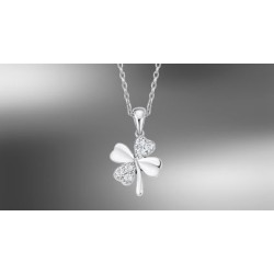 COLLANA LOTUS ARGENTO QUADRIFOGLIO