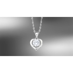 COLLANA LOTUS ARG ZIRC. ALL'INTERNO DEL CUORE