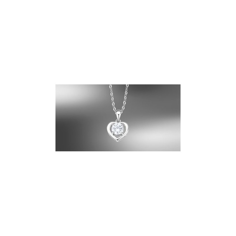 COLLANA LOTUS ARG ZIRC. ALL'INTERNO DEL CUORE