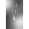 COLLANA ARGENTO LOTUS GOCCIA STRASS