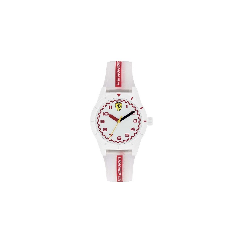 SCUDERIA FERRARI REDREV 34.00MM STRAP BIANCO